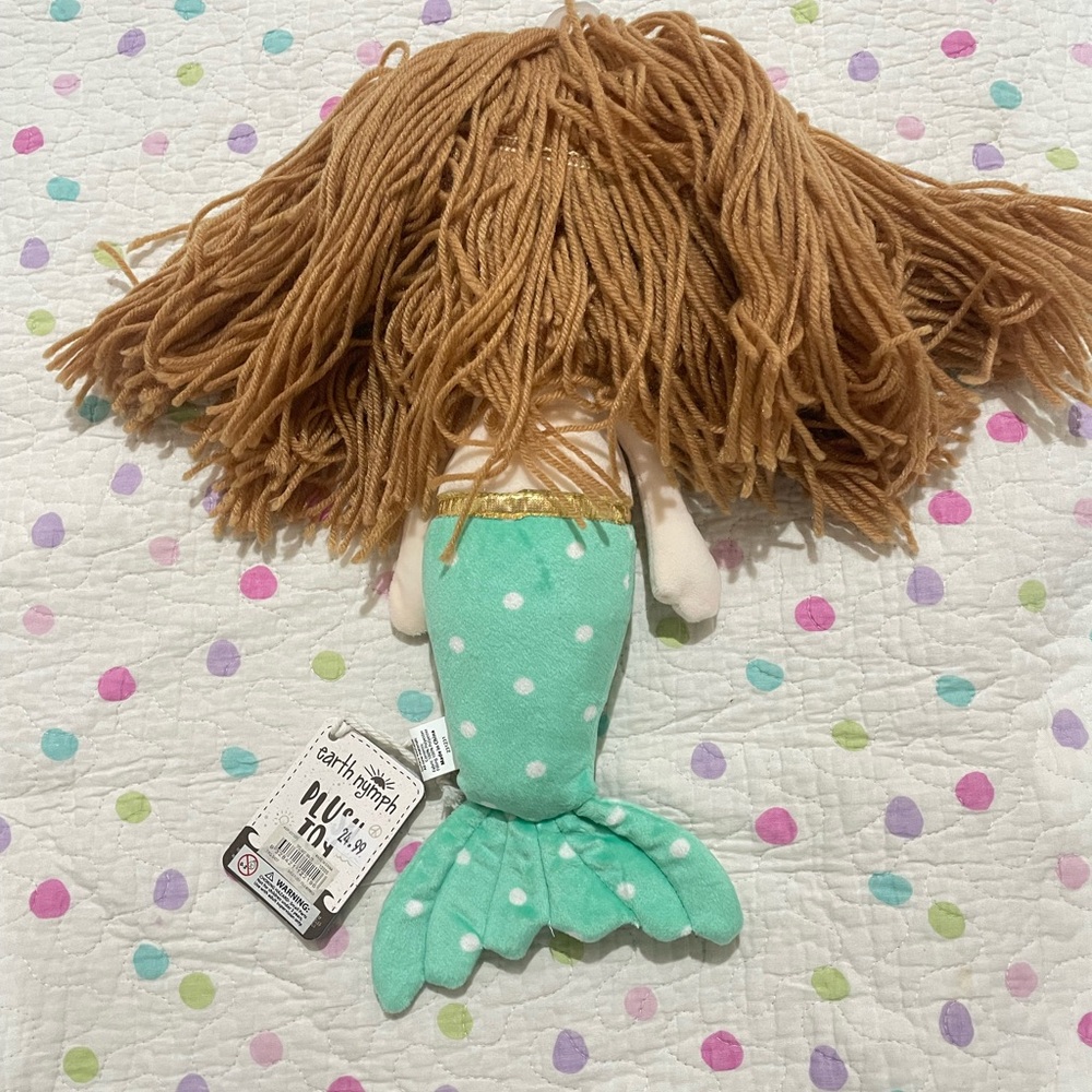 Mermaid stuffed plush doll NEW with tags - Picture 2 of 3